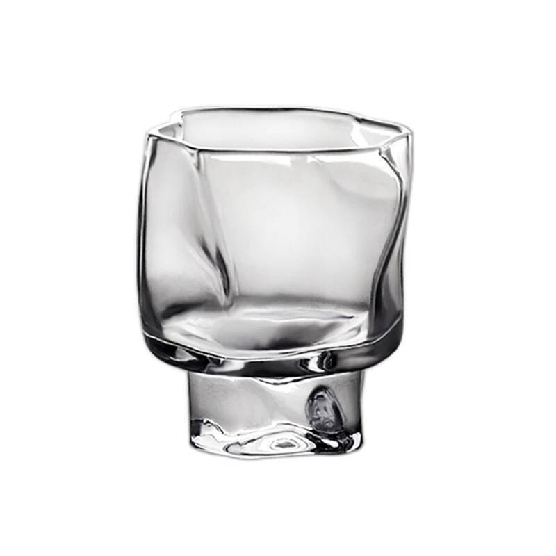 Mini Whiskey Glass Cup 70ml Japanese Irregular Art Wine Tumbler Designer Cup Frosted Crystal Sake Cups Shot Glass Dropshipping 70ml