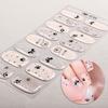 16Tips Cute Black Cat Gel Nail Strips Full Cover Cartoon Animals Baking-Free Gel Nail Stickers DIY Manicure Decoration