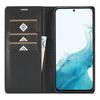 LC.IMEEKE For Samsung Galaxy S25 FE Wallet Case Carbon Fiber Texture Leather Phone Cover