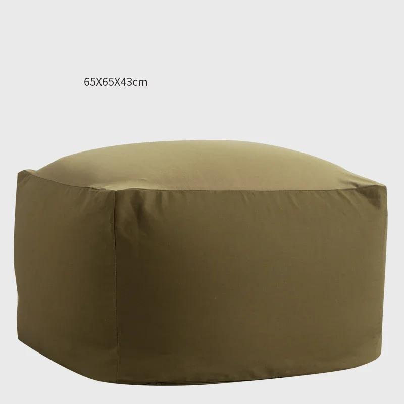 Japanese Style Soft Lazy Sofa Cozy Single Chair Unfilled Lounge Bean Bag Sofa Cover Home Pouf Couch Tatami Living Room Furniture