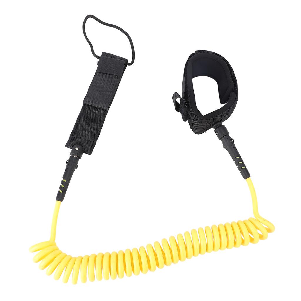 9.8ft Surf Leash Spiral TPU Coiled Stand Up Paddleboard Rope Surfboarding Ankle Strap 360 Degree