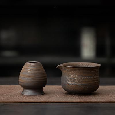 Japanese Style Kiln-Change Retro Ceramic Matcha Bowl Tea Bowl Tea Whisk Stand Tea Whisk Placement Tool