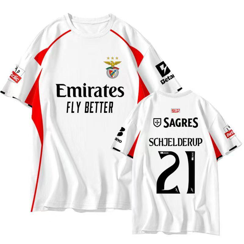 Benfica Home & Away Jersey: #10 Di Maria, #14 Pavlidis - Fan Version Football Kit