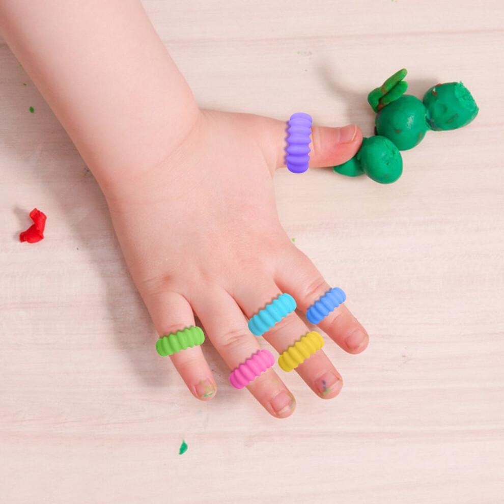 6/12/24/36pcs Sensory Toys Fidget Rings, Finger Anxiety Rings, Textured Sensory Rings Stress Toys, Fun Fidgets for Classroom Prize