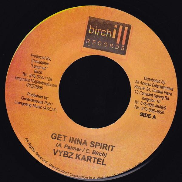 

7inch Record VYBZ KARTEL - Get Inna Spirit NONE Birchill Record 2005 Jamaica Reggae, Ska & Dub Used