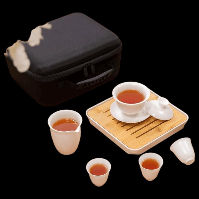 High-End Ceramic Travel Tea Set