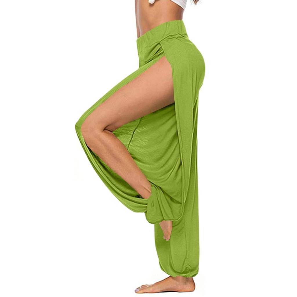 Dámské barevně dělené vysoce pružné kalhoty na cvičení, běh, jógu, volný čas