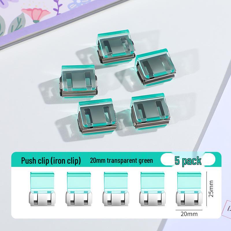Creative Smooth Metal Book Binding Corner Clip Organizer
