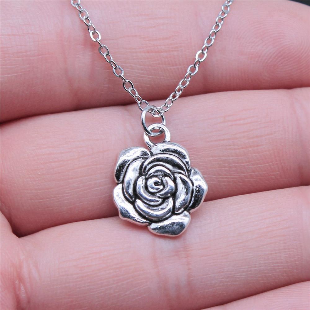 Tree of Life Plant Growth Pendant Antique Silver Metal Girls Choker Necklace Trendy Boho Gift