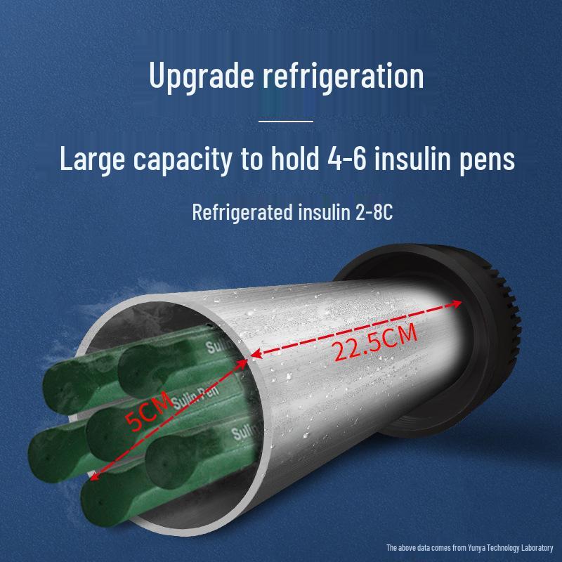 Portable Insulin Cooler Box, Mini Fridge for Medicine and Beverages, Outdoor Car Cooler Cup