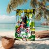Personalized customized proof beach towel with The Little Mole pattern - soft, absorbent,quick-drying,perfect swimming,camping&bathing