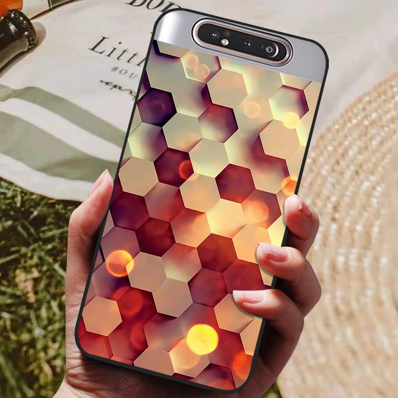 Per Samsung A80 Custodia Cover Posteriore in Silicone Custodia per Telefono Per Samsung Galaxy A80 Custodie per Galaxy A 80 A805F A805 Paraurti Morbido Funda