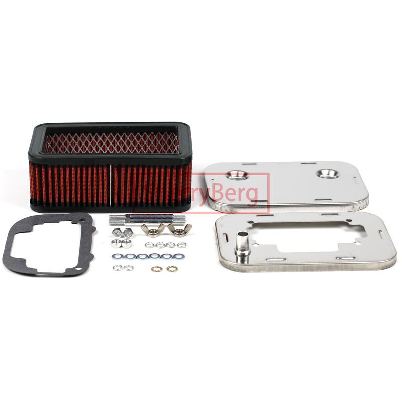 SherryBerg FAJS AIR Luftfilter FÜR EMPI WEBER dellorto Vergaser 32/ 36 DGEV DGV DGAV 38DGES DGAS CHROM LUFTFILTER 65mm