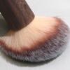 1pc Premium Walnut Wood Nail Brush with Ergonomic Handle - Gentle Dust & Clutter Removal Makeup Brush for Nails, Manicure Tools