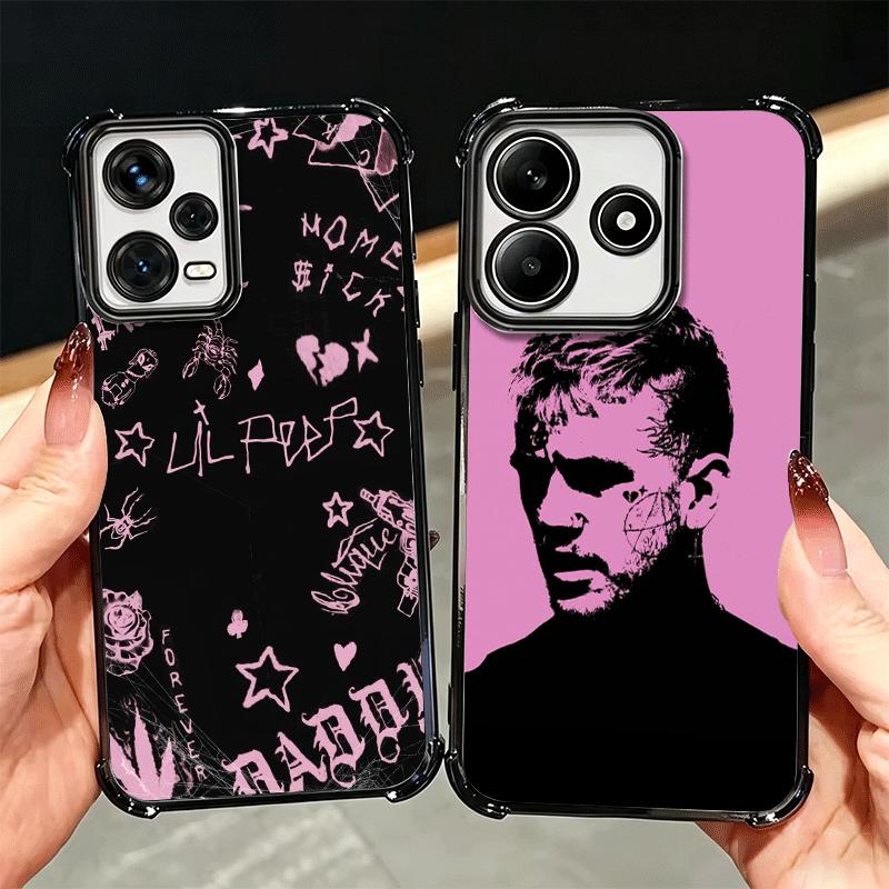 Lil Peep Hellboy Love Plating Phone Case For Xiaomi Redmi Note 14 15 Pro Plus 13 12 11 11S 11T 10 9S 9 5G Anti-Fall Airabag Cove