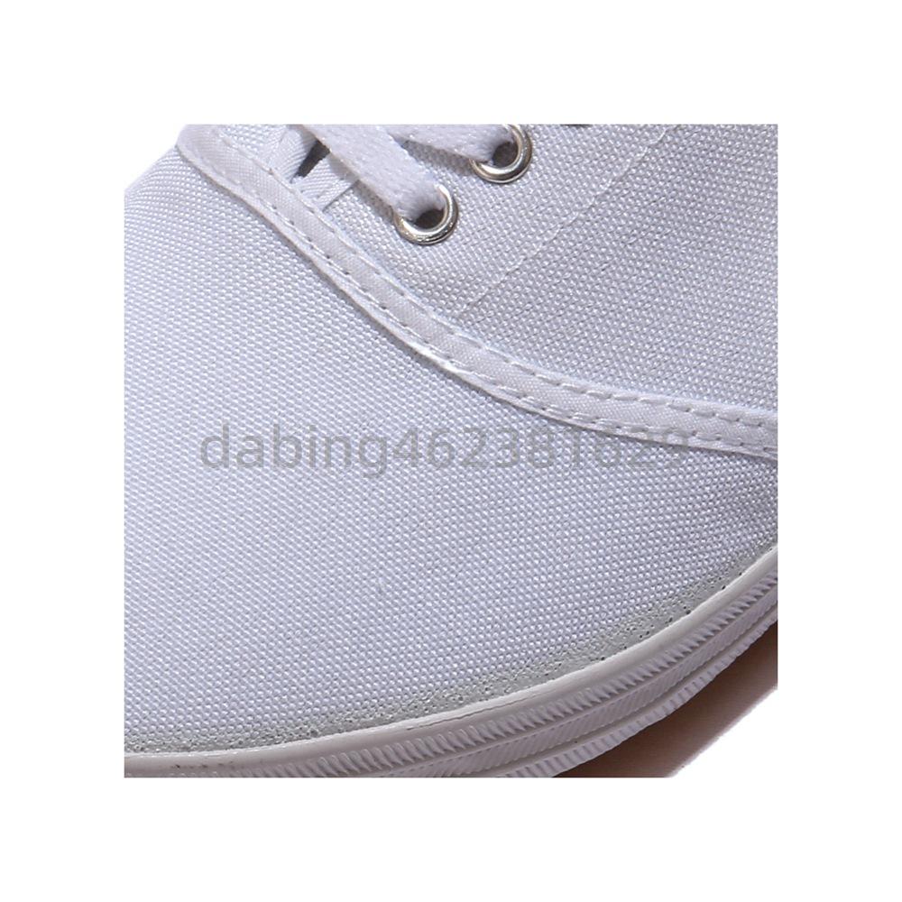 Unisex White Slip-On Mesh Canvas Shoes for Martial Arts and Gymnastics