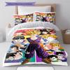 Biancheria da letto con motivo Son Goku, Set piumone Copripiumone Federa Regalo di compleanno per la casa (1 * copripiumino + 2 * federa, senza nucleo)