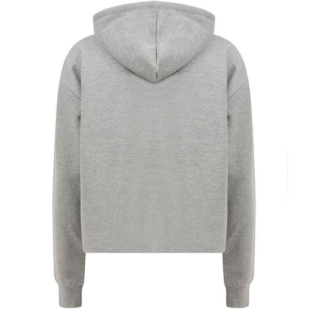 SF Damen/Damen Slounge Plain Heather Crop Hoodie
