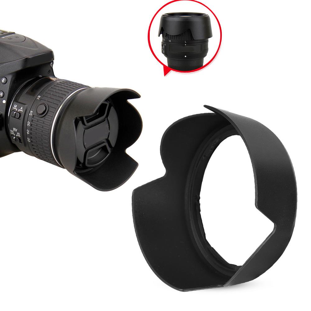 HB 69 Camera Mount Lens Hood for Nikon AF S DX18 55mm f 3.5 5.6G VR   Lens