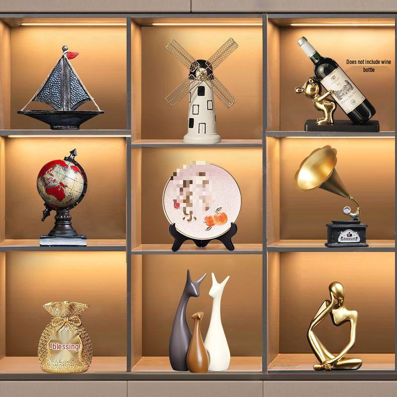 2025 High-End Living Room Decor: Wine & TV Cabinet Art Pieces