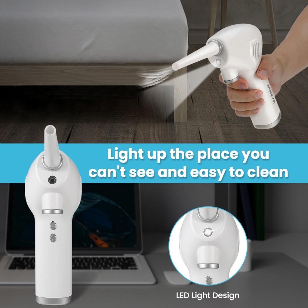 Puf de aer fără fir pentru curățarea computerului înlocuiește dozele de gaz comprimat, suflător de curățare reîncărcabil 6000/10000mah