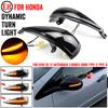 For Honda Civic 2005-2012 Hatchback 3 /5 door Type-S Type-R 2Pcs LED Dynamic Turn Signal Light Rearview Side Wing Mirrors Lamp