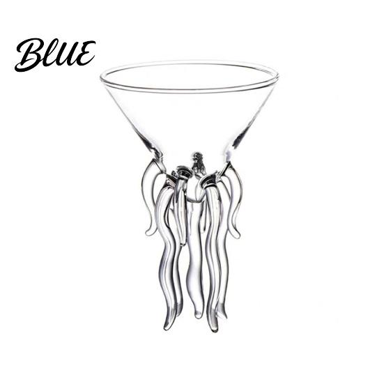 Home Bar Accessoires Octopus Tentakel Wijnglazen Kwallen Vorm Cocktailglas Artistiek Glaswerk voor Multifunctioneel Glas Wijnkoeler