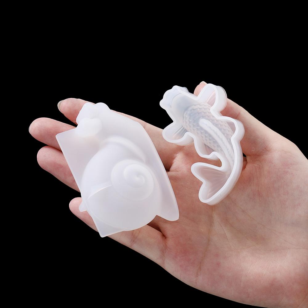 DIY Kristall Epoxidharz Form Frosch Eidechse Schnecke Kleintier Form Silikonformen Gießformen für DIY Epoxidharz Formen Handwerk
