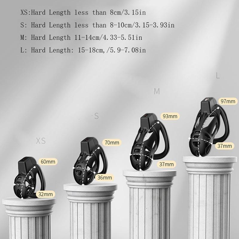 Male Penis Lock Chastity Cage with Lock 4 Different Sizes of Male Chastity Cage Device Cock Ring Penis Fetish Restrain Sex Toy