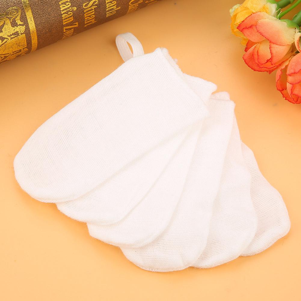 6pcs  Set Cotton Gauze Elastic Finger  Cot for Kid Baby Oval Cavity Cleaning Tool