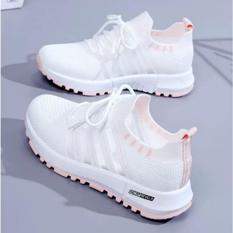Summer new little white shoes women's summer light and breathable casual women's shoes casual versatile sports fly-woven mesh