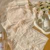 Quick-dry 3D Floral Lace Plus Size Womens  Sexy Mesh Panties Cotton Gusset