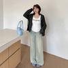 Large Size Women's Clothing Autumn New Solid Color Hooded Sweater Jacket Women's Zipper Pocket Top 333102