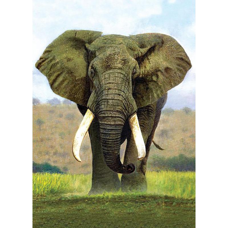 DIY Elephant 5D Diamond Painting Full Round Drill Diamond Embroidery Animals Mosaic Rhinestone Kits Wall Art Home Decor Gift