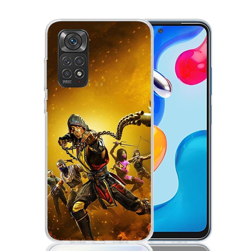 Mortal Kombat Case Phone Cover for Xiaomi Redmi Note 14 13 12S 12 11S 11 11T 11E 10S 10 Pro Plus 5G Trend Fundas Note 13 12S 12