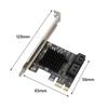 Image Card Extension Cable Adapter Card PCIe SATA Adapter 4 Port SATA III to PCI Express 3.0 X1 Internal Expansion Card