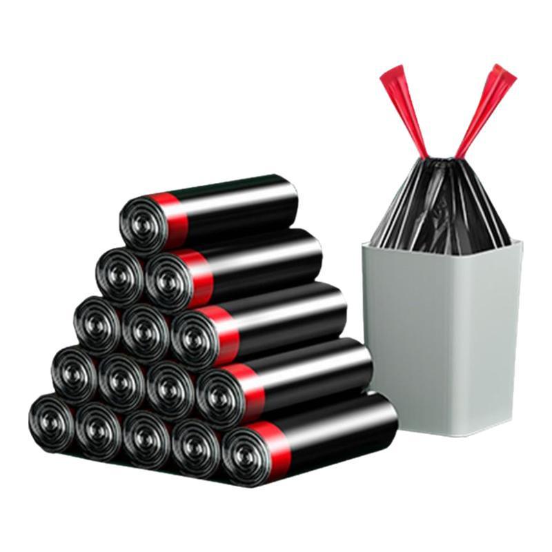 

Large Thickened Handheld Drawstring Trash Bags for Kitchens, Dorms, Offices, and Home Use - Disposable Cleaning Bags Unwrapped Roll: 12 pcs