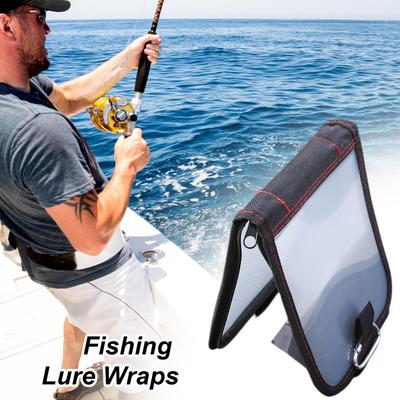 Fishing Lure Covers For Rod Saltwater Resistant Storage Box Lure Covers With Hook For Fishermen Outdoor Squid Shrimp Gear Bait