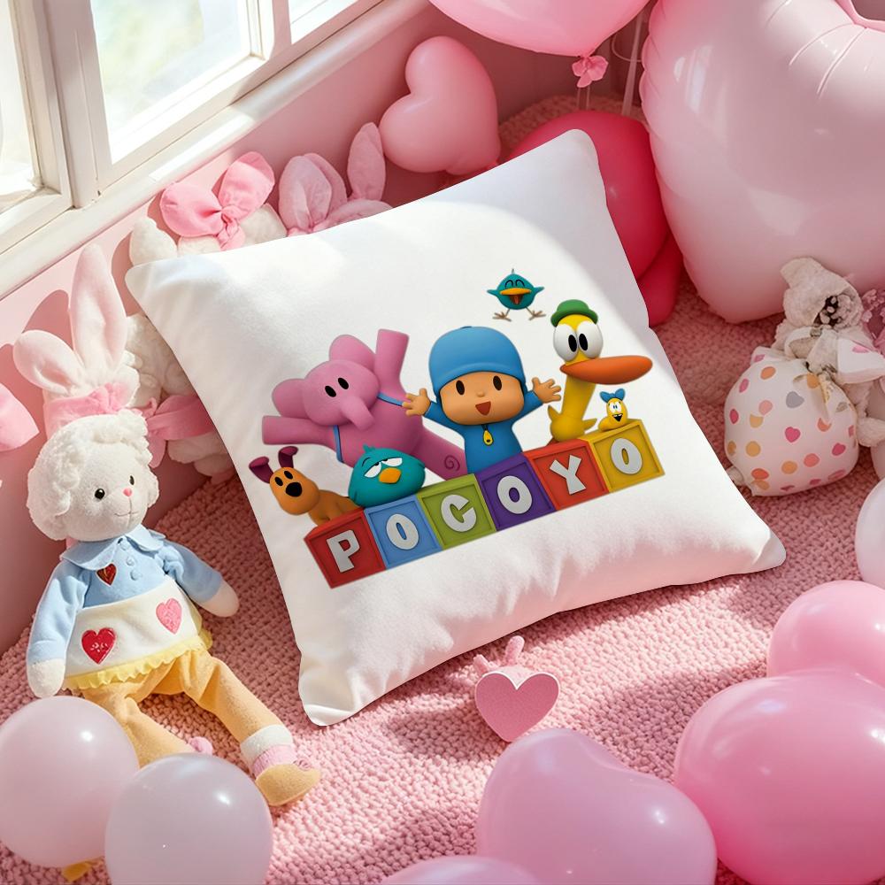 Poszewka na poduszkę B-Boy-Girl-Pocoyo z nadrukiem, poszewka na poduszkę do salonu, na sofę, dekoracja sypialni