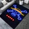 Tapis Tapis Tapis Pirates du Chapeau de Paille One Piece Pour Salon Chambre Maison Décoration de Canapé, Tapis de Sol Antidérapant pour Jouer aux Enfants