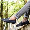 Frühling und Herbst Doudou Schuhe neue Krokodilmuster Schuhe faule Schuhe Britisch lässig Leder