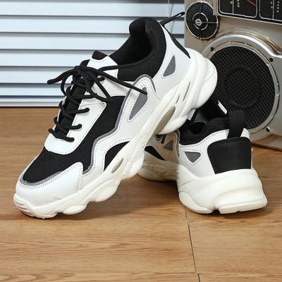 Mesh Breathable Thick-soled Dad Shoes Casual Sports Shoes Soft-soled Comfortable Student School Shoes
