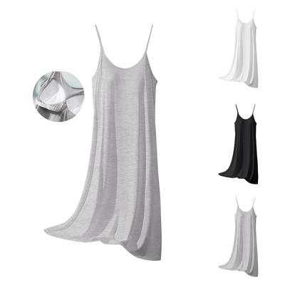 Women's Summer Dress Loose Beach Vacation Casual Deep V Neck Vest Dress Elegant Shirt Dress