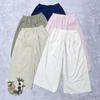 Johnature Japanese Thin Summer Elastic Waist Loose Casual Women Pants