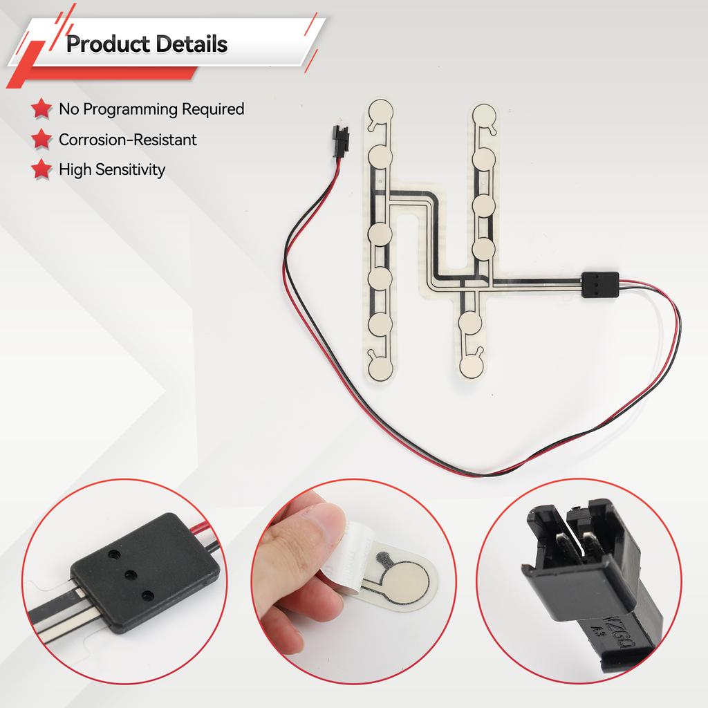 New 1Pc Universal Car Seat Pressure Sensor Safety Belt Warning Reminder Pad Car Occupied Seated Alarm Accessory Pressure Sensor