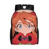 Custom Manga Evangeliones Laptop Backpack Men Women Fashion Bookbag for School College Student Bag