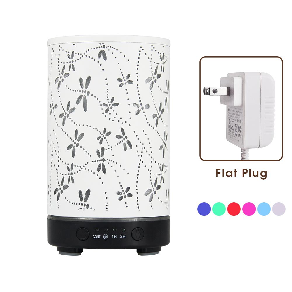 

Air Humidifier Essential oil Diffuser 100ML Ultrasonic Cool Mist Maker Fogger Humidifier LED Lamp Bedroom Aroma Diffuser