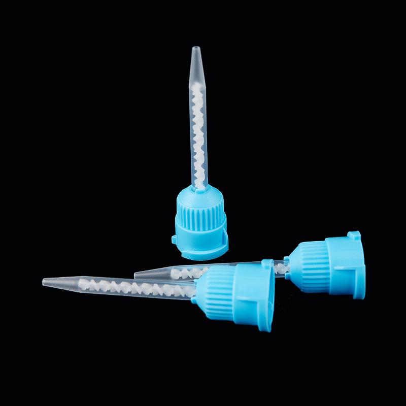 50Pc Dentistry Silicone Rubber Conveying Mixing Head Disposable Mixing Head