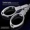 Telescopic Folding Scissors for Fishing: Stainless Steel, 8-Shaped Line Cutter, Ideal Fishing Gear Accessory.
