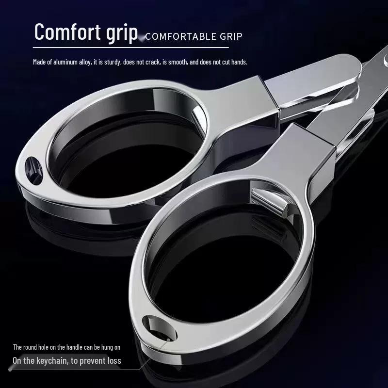 Telescopic Folding Scissors for Fishing: Stainless Steel, 8-Shaped Line Cutter, Ideal Fishing Gear Accessory.